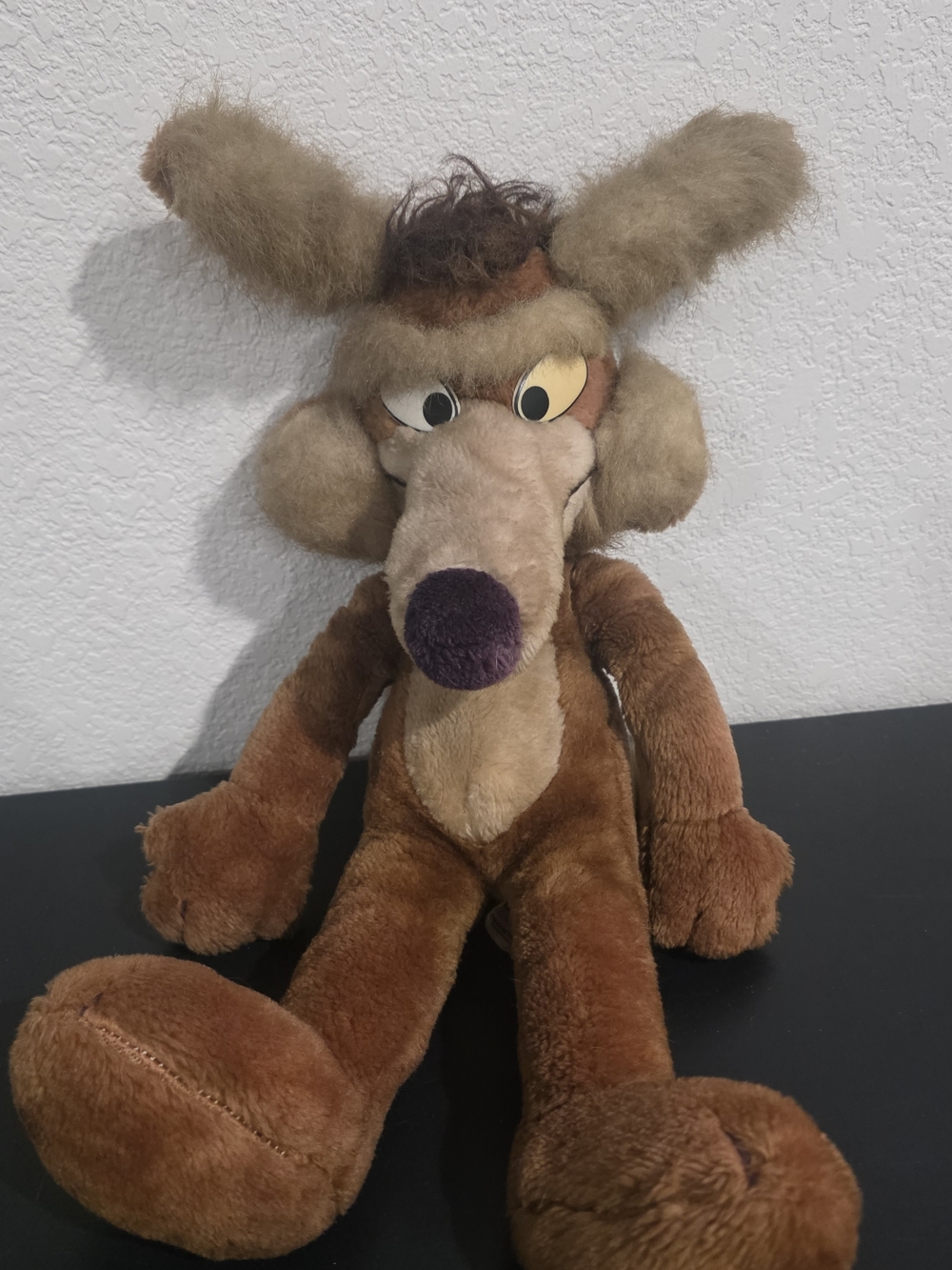 Vintage 1971 Warner Bros WileE. Coyote 18" Plush Toy Looney Tunes